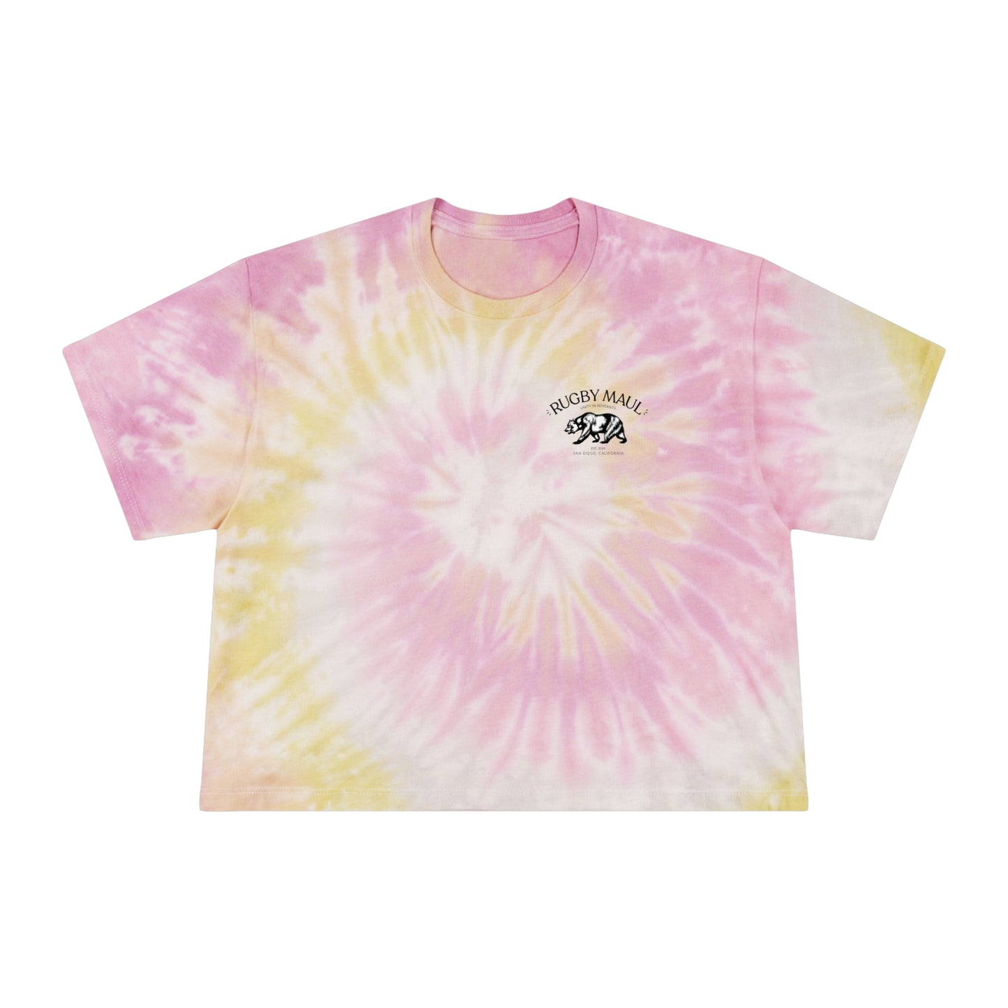 orderedSAMPLE- Colortone Women's Tie-Dye Crop Tee